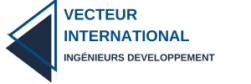Logo Vecteur international ingénieurs développement dans les fournitures techniques